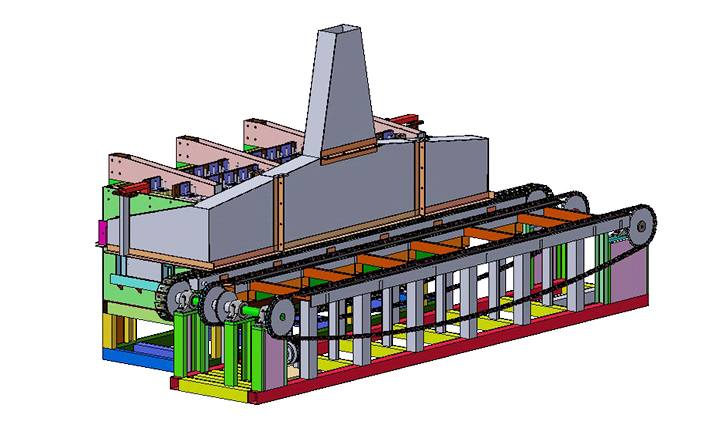 end heating leaf spring furnace machine