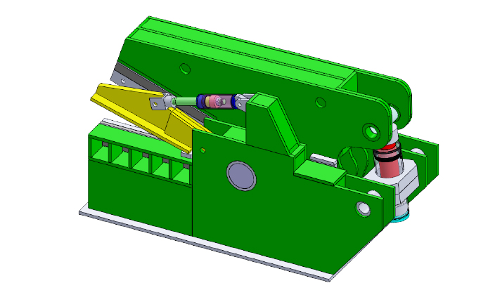 guillotine cutting leaf spring machine