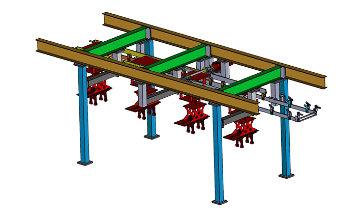 shuttle leaf spring machine