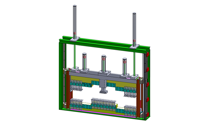 single stencil leaf spring machine
